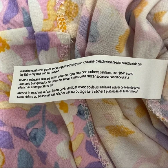 Eloquii Pastel Floral Tiered Long Sleeve Maxi Dress NWT - Picture 8 of 10